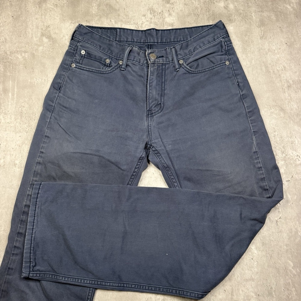 Levi's 514 Straight Jeans Men's 30x30 Blue Stretch Denim Pants Chinos Straight